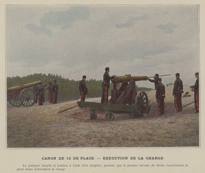 Cannone da 12 di Posto, Esecuzione della Carica da (after) French Photographer