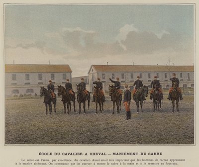 Scuola del Cavaliere a Cavallo, Maneggio della Sciabola da (after) French Photographer