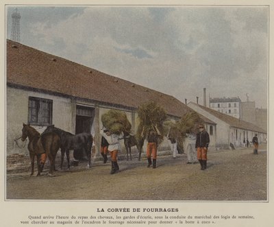 La Corvée di Foraggi da (after) French Photographer