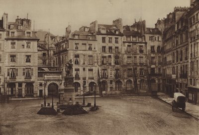 La place Dauphine, parte demolita nel 1875 da (after) French Photographer