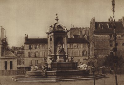 La place Saint-Sulpice nel 1853 da (after) French Photographer