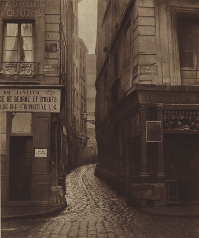 La rue Tirechape, vista da rue Saint-Honore, demolita per rue du Pont-Neuf da (after) French Photographer