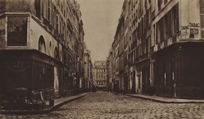 La rue des Moulins verso il 1866, demolita per l
