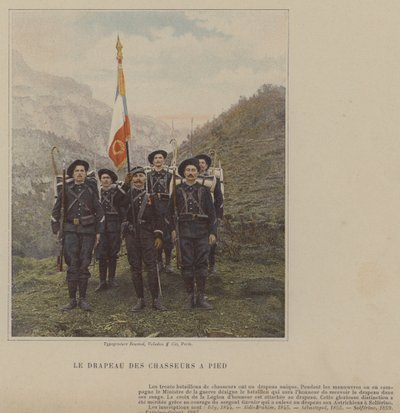 Le Drapeau des Chasseurs a Pied da (after) French Photographer