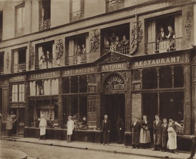 Il ristorante del Pied-de-Mouton, rue Vauvilliers da (after) French Photographer