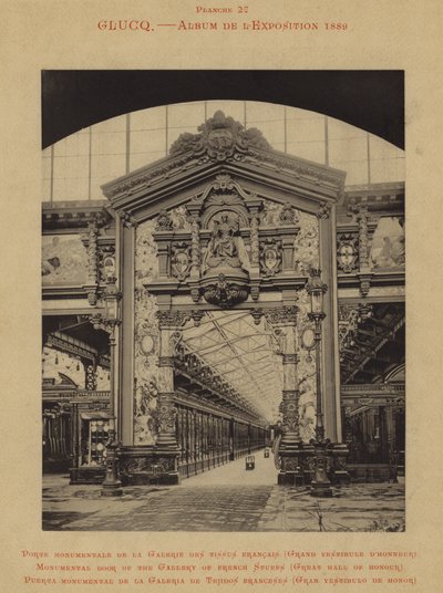 Porta monumentale della galleria dei tessuti francesi, Grande Sala d