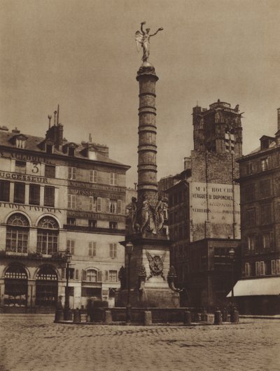 Place du Chatelet, la fontana è nella sua posizione originale da (after) French Photographer