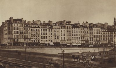 Quai Le Pelletier verso il 1855, ora parte del quai de Gesvres da (after) French Photographer