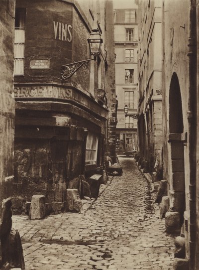 Rue Glatigny nel 1865, vista dal lato del quai da (after) French Photographer
