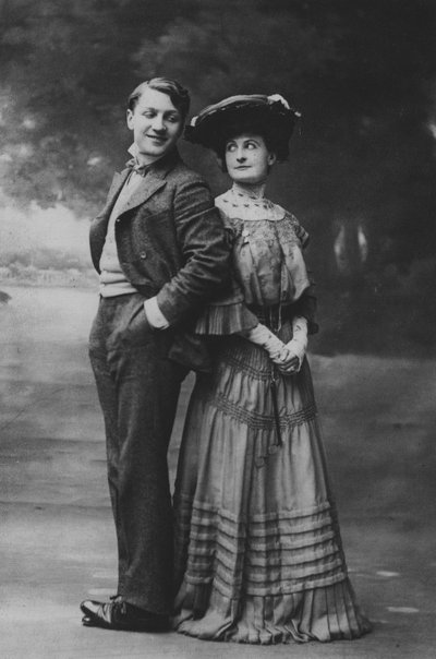 Sacha Guitry e Charlotte Lyses da (after) French Photographer
