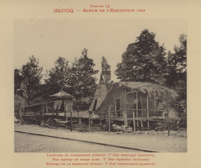 La storia della casa umana, Io le abitazioni primitive da (after) French Photographer