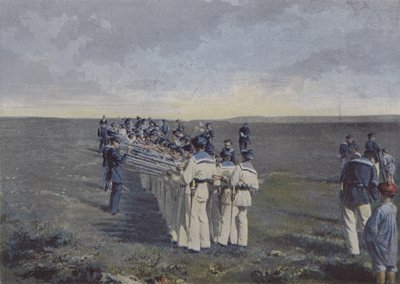 Visite des armes apres le tir (foto colorata) da (after) French Photographer