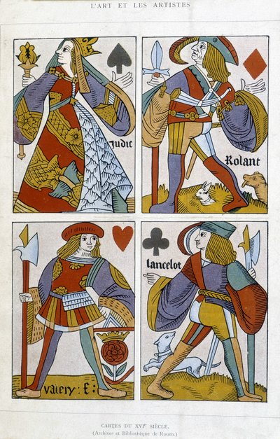 Carte da gioco del XVI secolo da (after) French School