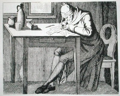 Gaspard Lavater nel suo studio, copia di un