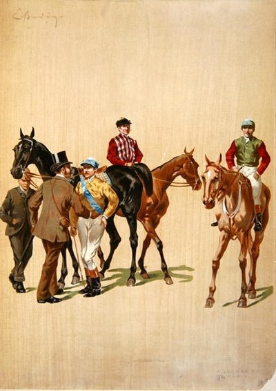 Fantini sul campo di corsa, c.1875 da (after) French School