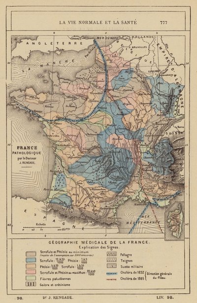 Geografia medica della Francia da (after) French School