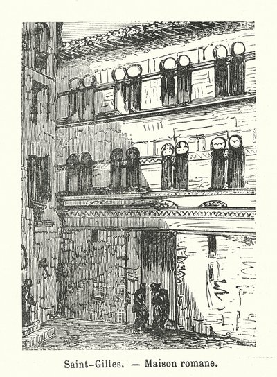 Saint-Gilles, Maison romane da (after) French School