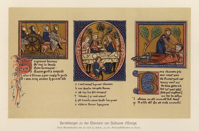 Scene dal ciclo di chansons di Guillaume d