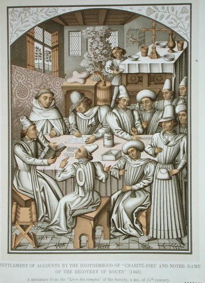 Regolamento dei conti della Confraternita di 