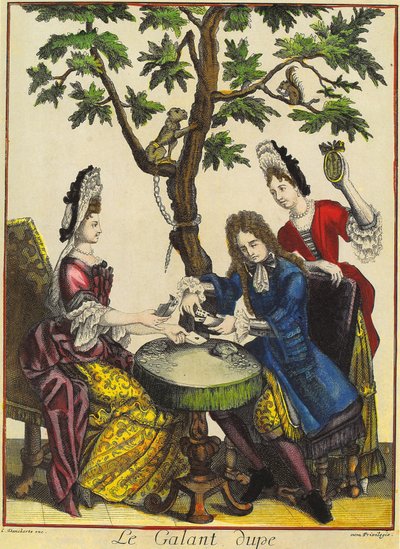 Il galante ingannato, inciso da Theodorus Danckerts (1663-1727) da (after) French School