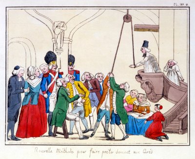 I tre ordini di Francia secondo un dipinto conservato nel municipio di Aix en Provence. Caricatura sull