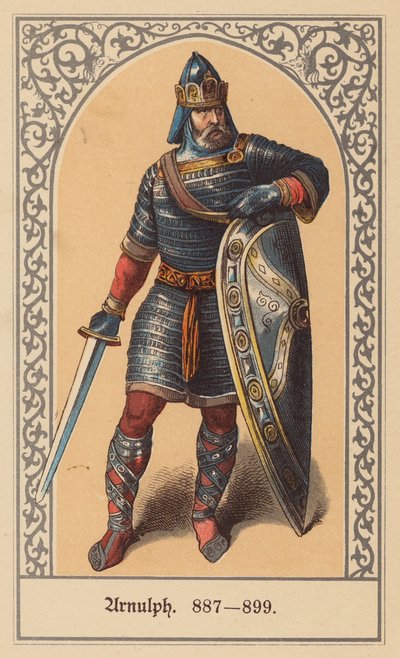 Arnolfo di Carinzia, re di Francia Orientale e Sacro Romano Imperatore da (after) German School