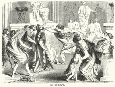 Morte di Filippo II di Macedonia da (after) German School