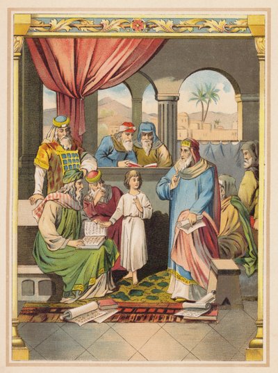 Gesù con gli anziani nel tempio da (after) German School