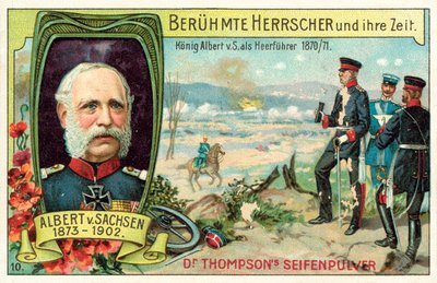 Re Alberto di Sassonia che serve come generale durante la guerra franco-prussiana da (after) German School