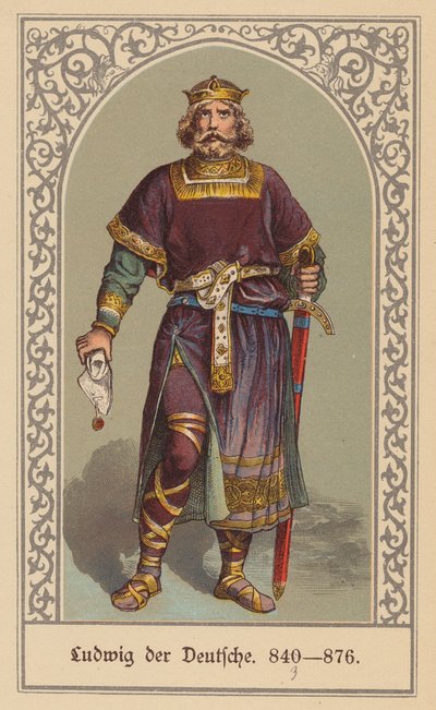 Luigi il Germanico, Re della Francia Orientale da (after) German School