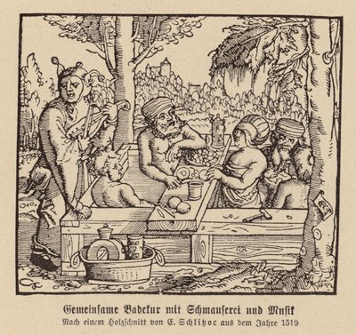 Bagno misto con banchetto e musica da (after) German School