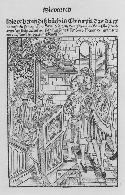 Il libro di Cirurgia di Hieronymus Brunschwig da (after) German School