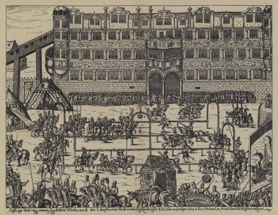 Torneo in celebrazione del battesimo di Sigismondo, figlio di Giovanni Giorgio, Elettore di Brandeburgo, al Castello di Colln da (after) German School