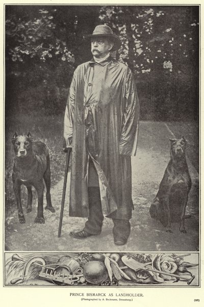 Il principe Bismarck come proprietario terriero da (after) German photographer