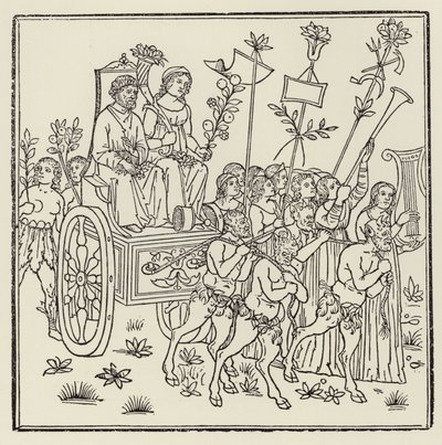 Processione che tira un carro da (after) Italian School