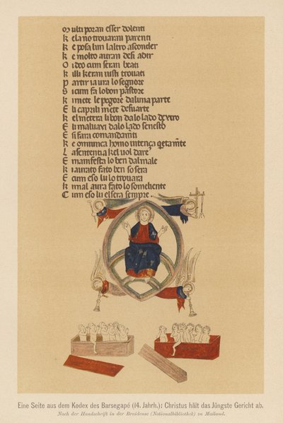 Il Giudizio Universale di Gesù Cristo da (after) Italian School