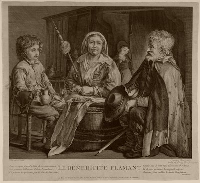 La benedizione fiamminga da (after) Le Nain Brothers