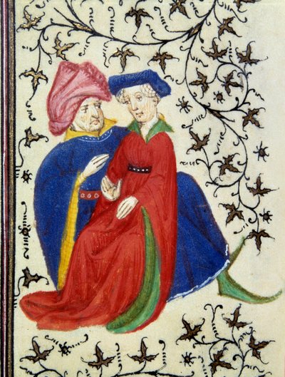 Una scena galante. (dettaglio) da (and workshop) Boucicaut Master