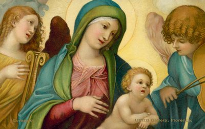 Madonna e Bambino con Angeli da (c.1489 1534) (after) Correggio