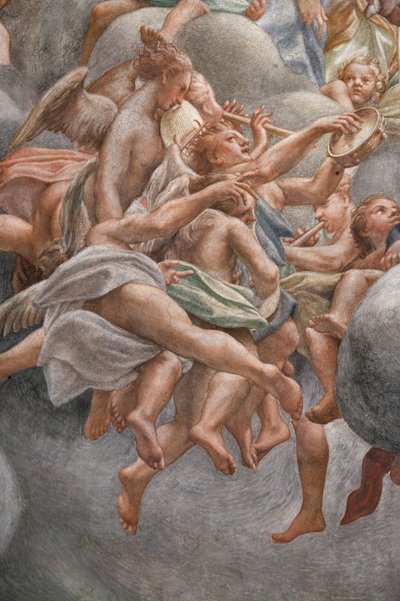 Angeli che suonano strumenti musicali (dettaglio) da (c.1489 1534) Correggio