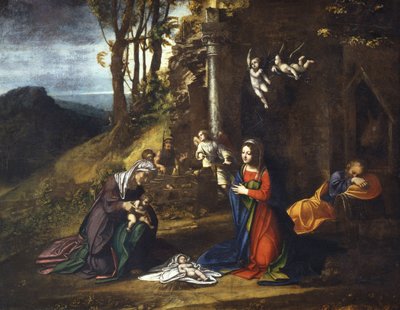 Natività di Gesù con Santa Elisabetta e il giovane San Giovanni Battista da (c.1489 1534) Correggio