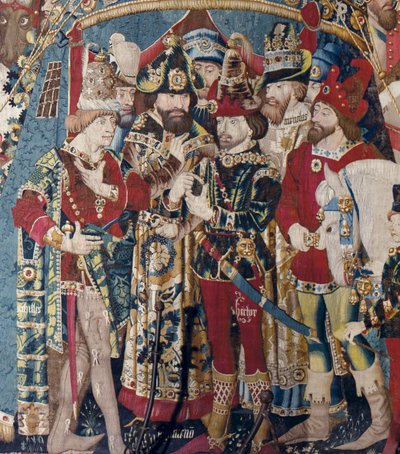 La guerra di Troia: La tenda di Achille, c.1470 (arazzo) da (fl.1450 75) Master of Coetivy