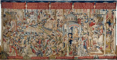 La guerra di Troia: La distruzione di Troia, c.1470 da (fl.1450 75) Master of Coetivy