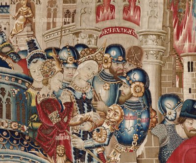 La Guerra di Troia: La Distruzione di Troia, c.1470 da (fl.1450 75) Master of Coetivy