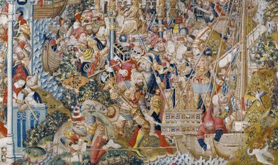 La guerra di Troia: Il ratto di Elena, c.1470 (arazzo) da (fl.1450 75) Master of Coetivy