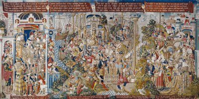La guerra di Troia: Il ratto di Elena, c.1470 da (fl.1450 75) Master of Coetivy