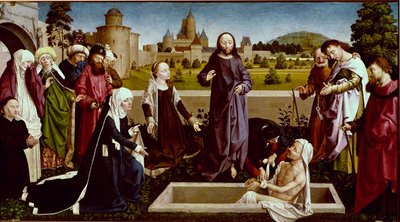 La resurrezione di Lazzaro Dipinto su legno del Maestro di Coetivy (Nicolas o Colas d