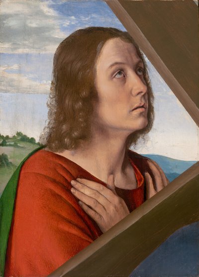 Frammento da Cristo che porta la croce: San Giovanni Evangelista da (fl.c.1483 c.1529) Master of Moulins