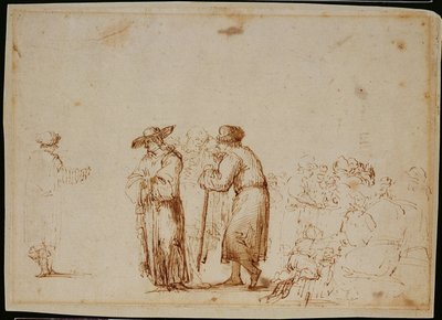 Figure olandesi da (follower of) Rembrandt Harmensz. van Rijn