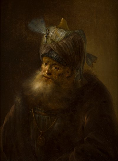 Ritratto di un Uomo con Turbante da (follower of) Rembrandt Harmensz. van Rijn